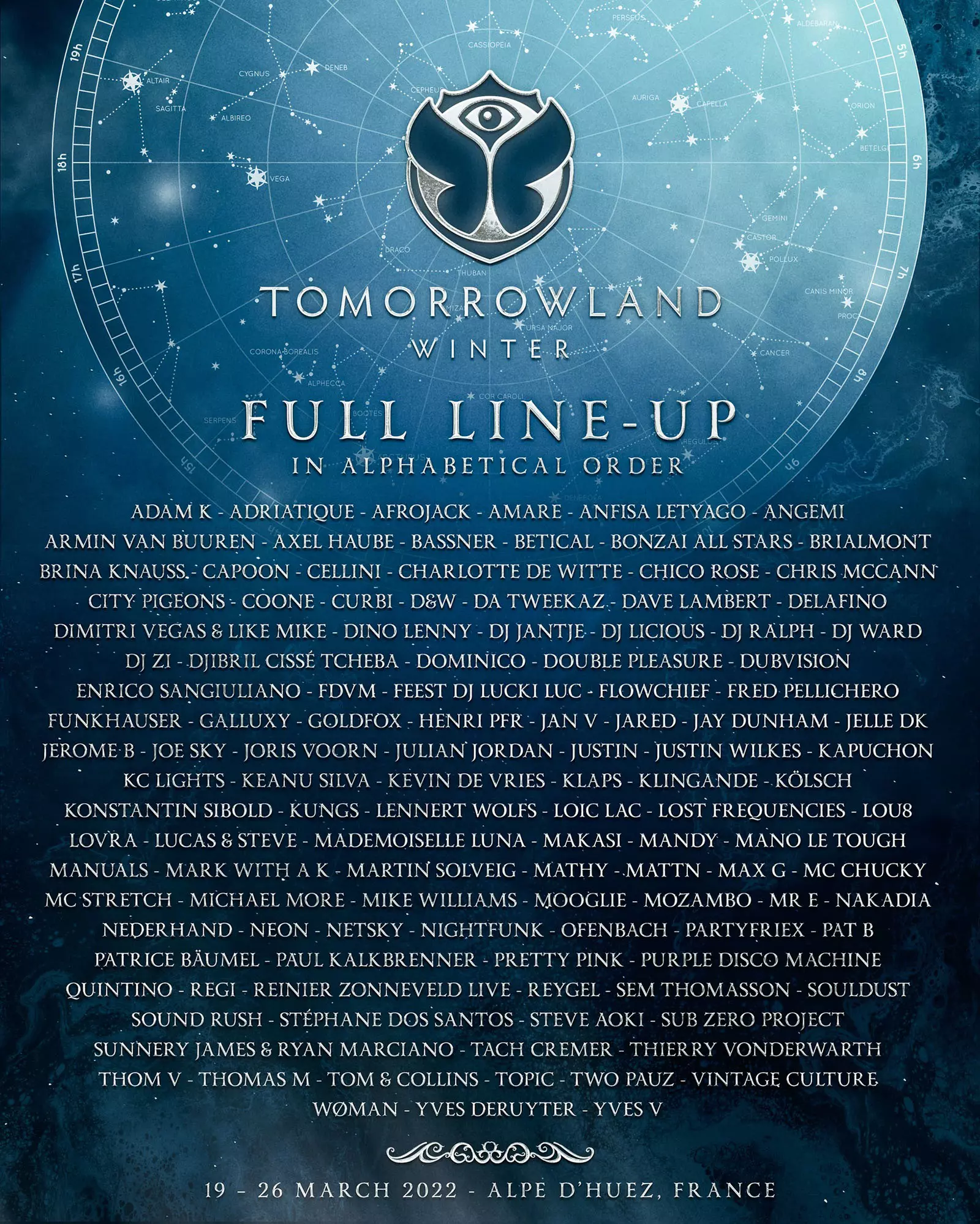 Tomorrowland Winter 2022 Lineup